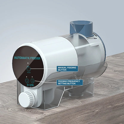 Distributeur automatique de nourriture pour poissons, granulés d'alimentation pour aquarium, minuterie LCD, machine d'alimentation automatique pour aquarium