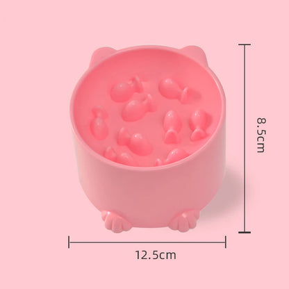 Gamelle anti-étouffement pour chien et chat, petit format, protection du cou, dispositif d'alimentation pour chat et chien, fournitures pour animaux de compagnie