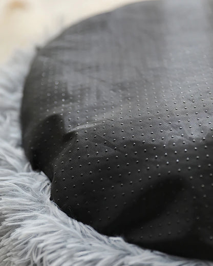 Kimpets Panier rond pour chat et chien, niche antidérapante pour l'hiver, chaud et moelleux, coussin pour chiot