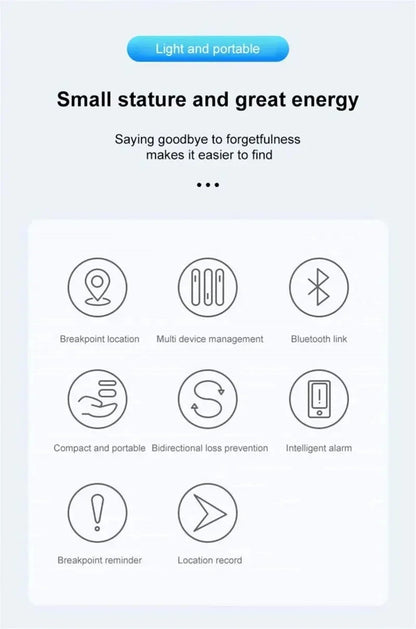 Mini système de suivi GPS 2025, application Find My Air Tag, localisateur Bluetooth intelligent, sac de recherche d'enfant, collier anti-perte pour animaux de compagnie avec traceur
