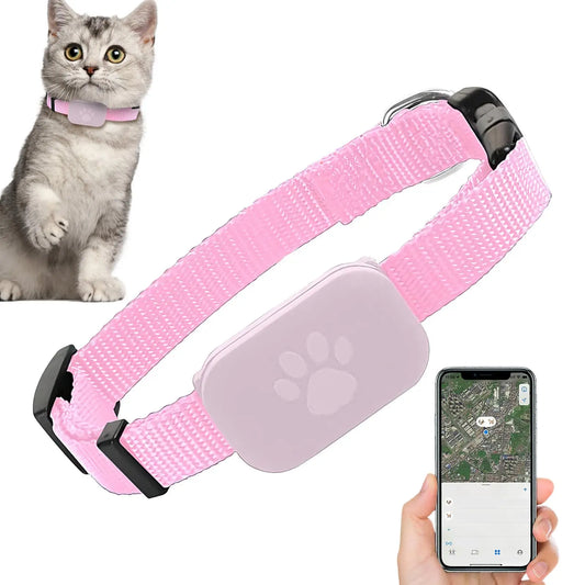 Collier GPS pour chats et chatons avec suivi, protection de sécurité, batterie longue durée, fournitures de localisation pour animaux de compagnie