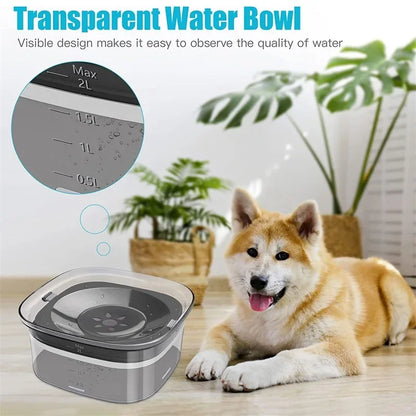 Gamelles flottantes pour chiens et chats, 2 L, anti-éclaboussures, grande capacité, pour petits, moyens et grands chiens.
