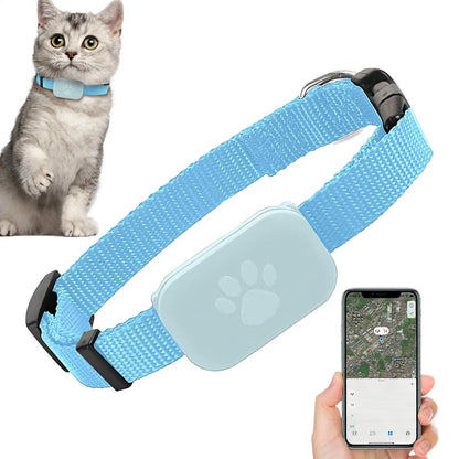 Collier GPS pour chats et chatons avec suivi, protection de sécurité, batterie longue durée, fournitures de localisation pour animaux de compagnie