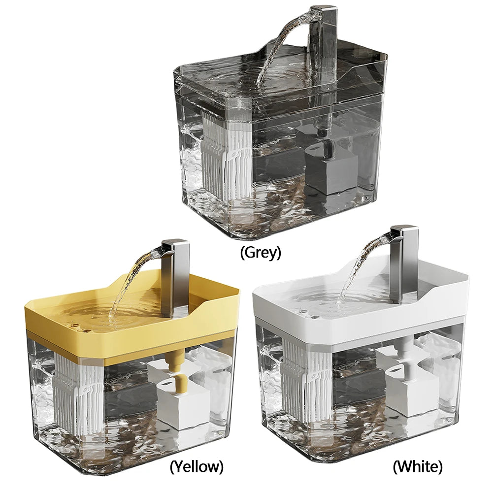 Fontaine à eau pour chat avec pompe silencieuse, distributeur de filtre à eau pour chien, fontaine USB anti-brûlure à sec pour animaux de compagnie, fontaine pour chat pour chats d'intérieur