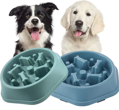 Gamelles à alimentation lente pour chiens, anti-étouffement, antidérapantes, pour petits et moyens chiens.