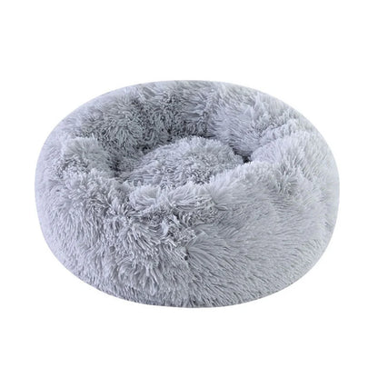 Kimpets Panier rond pour chat et chien, niche antidérapante pour l'hiver, chaud et moelleux, coussin pour chiot