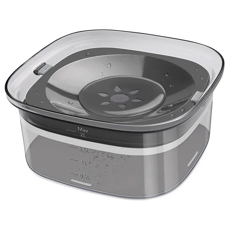 Gamelles flottantes pour chiens et chats, 2 L, anti-éclaboussures, grande capacité, pour petits, moyens et grands chiens.