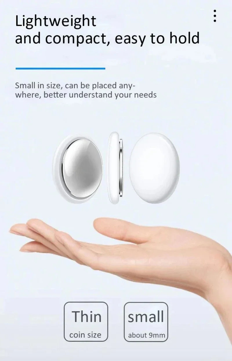 Mini système de suivi GPS 2025, application Find My Air Tag, localisateur Bluetooth intelligent, sac de recherche d'enfant, collier anti-perte pour animaux de compagnie avec traceur