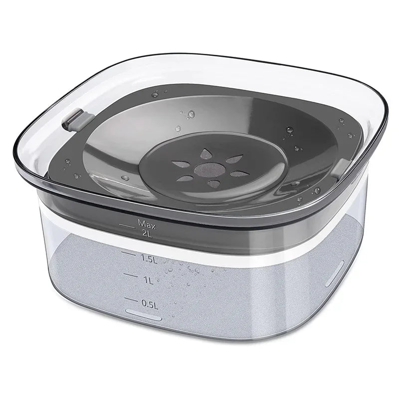 Gamelles flottantes pour chiens et chats, 2 L, anti-éclaboussures, grande capacité, pour petits, moyens et grands chiens.