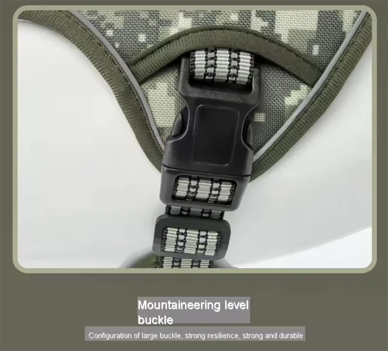 Harnais réfléchissant pour chien, entraînement tactique, anti-traction, gilet pour chien de taille moyenne et grande, laisse de sécurité réglable, harnais militaire pour animaux de compagnie