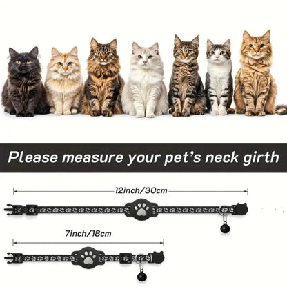 Collier de suivi GPS réfléchissant pour chat, dispositif de localisation pour animaux de compagnie, anti-perte, recherche de chaton, accessoires de suivi étanches