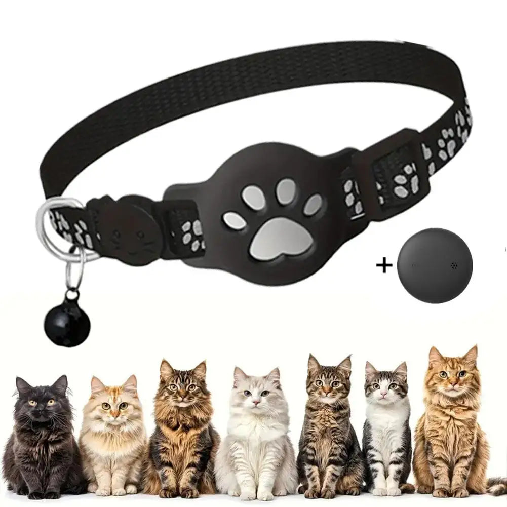 Collier de suivi GPS réfléchissant pour chat, dispositif de localisation pour animaux de compagnie, anti-perte, recherche de chaton, accessoires de suivi étanches