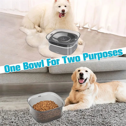 Gamelles flottantes pour chiens et chats, 2 L, anti-éclaboussures, grande capacité, pour petits, moyens et grands chiens.