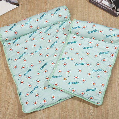 Tapis rafraîchissant pour animaux avec oreiller