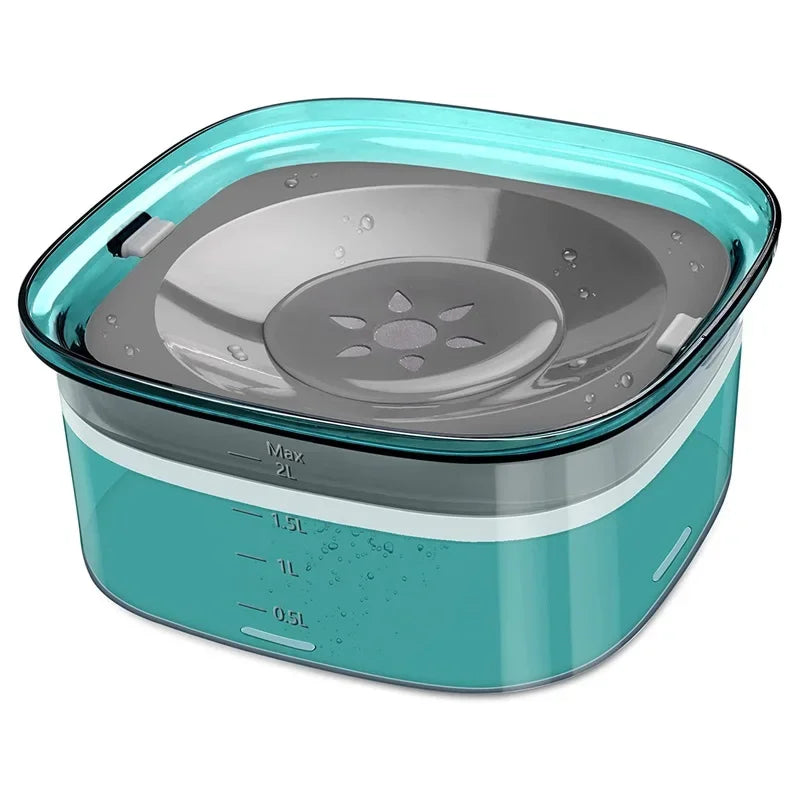 Gamelles flottantes pour chiens et chats, 2 L, anti-éclaboussures, grande capacité, pour petits, moyens et grands chiens.