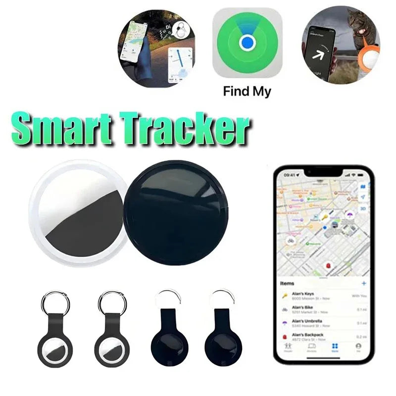 Mini système de suivi GPS 2025, application Find My Air Tag, localisateur Bluetooth intelligent, sac de recherche d'enfant, collier anti-perte pour animaux de compagnie avec traceur