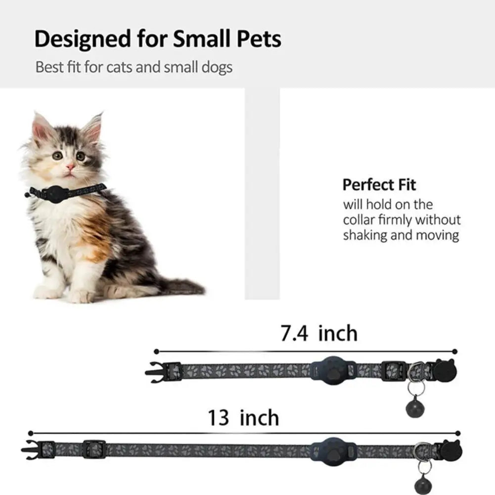 Collier de suivi GPS réfléchissant pour chat, dispositif de localisation pour animaux de compagnie, anti-perte, recherche de chaton, accessoires de suivi étanches