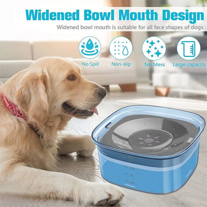 Gamelles flottantes pour chiens et chats, 2 L, anti-éclaboussures, grande capacité, pour petits, moyens et grands chiens.