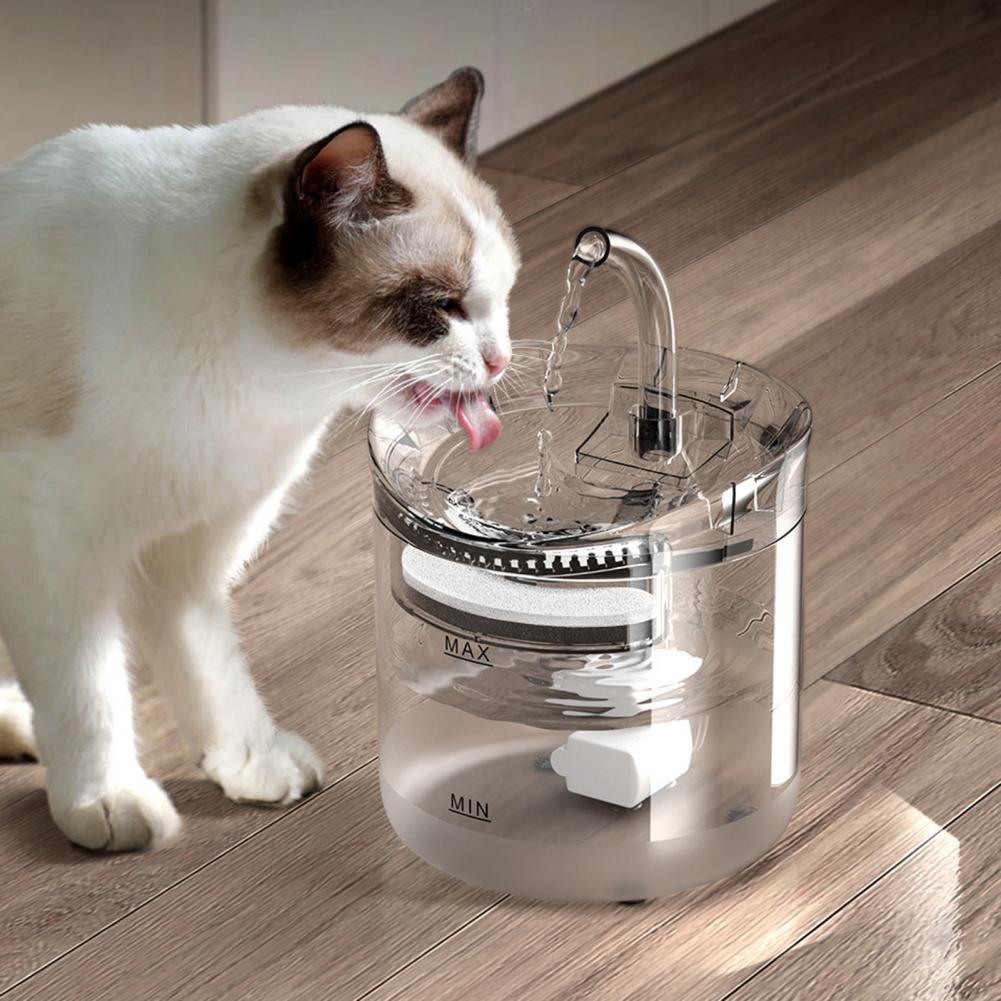 Fontaine à eau pour chat, filtre à charbon actif de remplacement pour filtres remplacés, distributeur de fleurs pour fontaine à eau pour chien