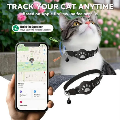 Collier de suivi GPS réfléchissant pour chat, dispositif de localisation pour animaux de compagnie, anti-perte, recherche de chaton, accessoires de suivi étanches
