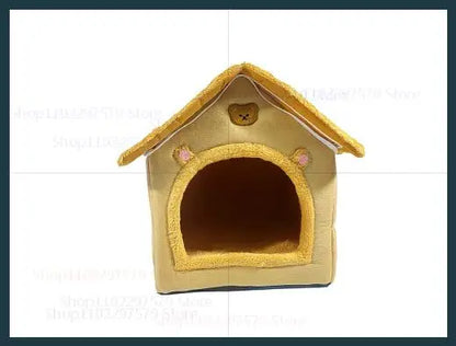 Nid pour chat quatre saisons 2025, lit chaud pour chien, coussin doux amovible, abri d'hiver confortable pour petits chiens et chats