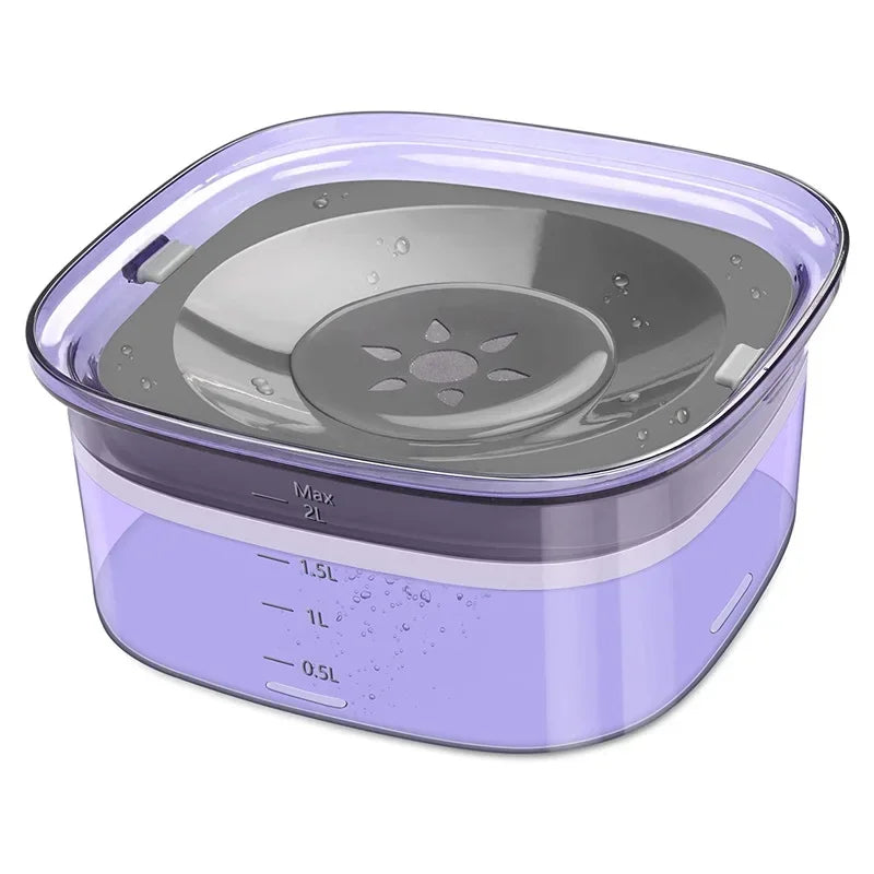 Gamelles flottantes pour chiens et chats, 2 L, anti-éclaboussures, grande capacité, pour petits, moyens et grands chiens.