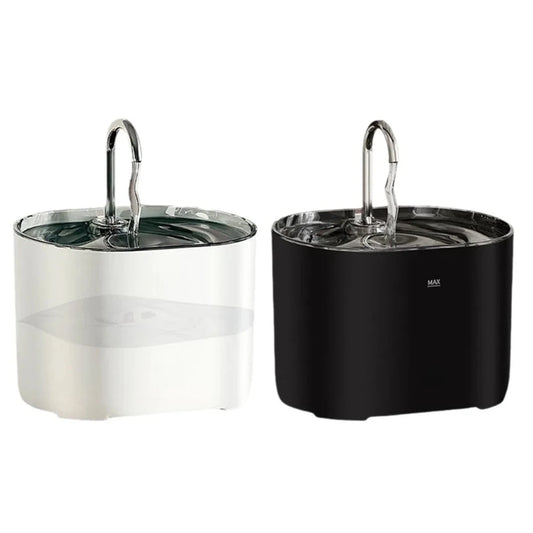 Fontaine à eau pour chat, fontaine à eau pour animaux de compagnie pour chats à l'intérieur, 1 filtre, pompe ultra-silencieuse, fontaine à eau pour chien et animal de compagnie de 2,2 L/73 oz