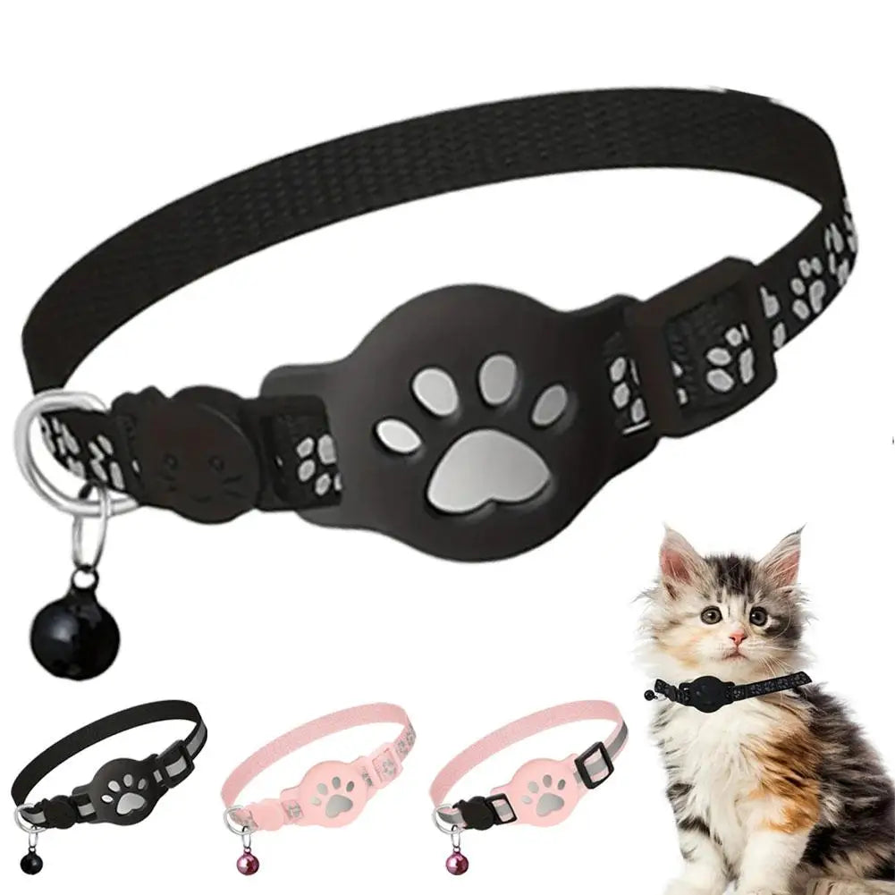 Collier de suivi GPS réfléchissant pour chat, dispositif de localisation pour animaux de compagnie, anti-perte, recherche de chaton, accessoires de suivi étanches
