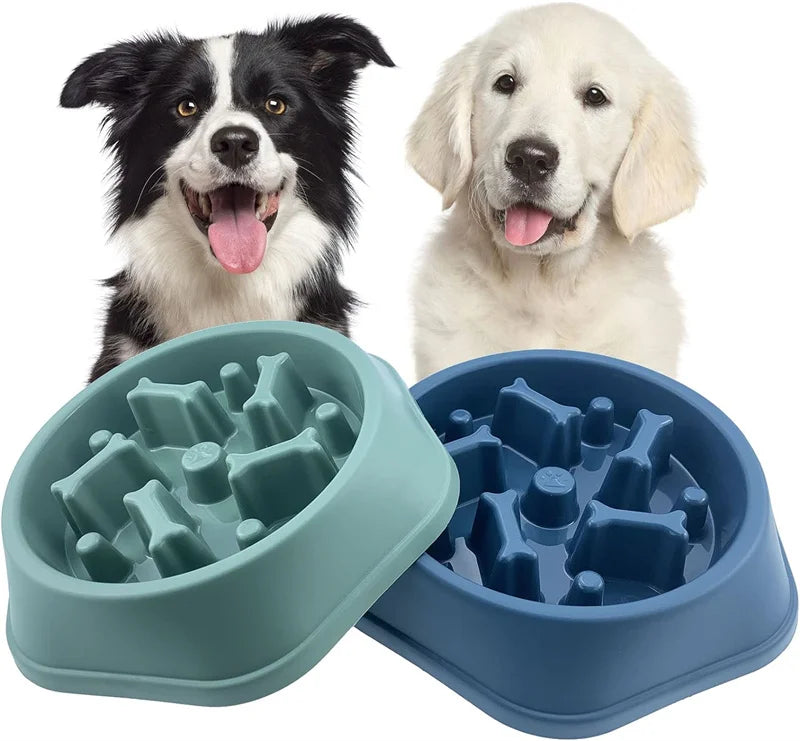 Gamelles à alimentation lente pour chiens, anti-étouffement, antidérapantes, pour petits et moyens chiens.