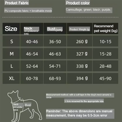 Harnais réfléchissant pour chien, entraînement tactique, anti-traction, gilet pour chien de taille moyenne et grande, laisse de sécurité réglable, harnais militaire pour animaux de compagnie