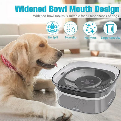 Gamelles flottantes pour chiens et chats, 2 L, anti-éclaboussures, grande capacité, pour petits, moyens et grands chiens.