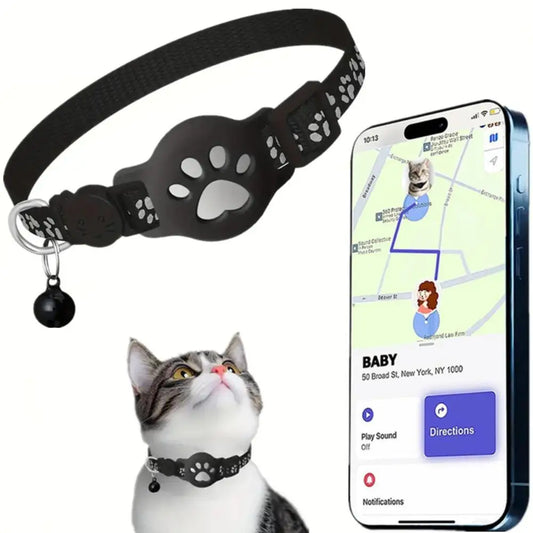 Collier de suivi GPS réfléchissant pour chat, dispositif de localisation pour animaux de compagnie, anti-perte, recherche de chaton, accessoires de suivi étanches