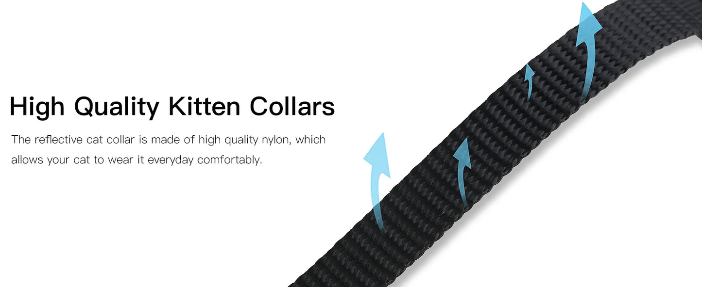 Collier pour chat avec étiquette d'identification à code QR, accessoires pour chiots et chats, colliers réfléchissants pour chatons, étiquette pour chat, libération rapide de sécurité