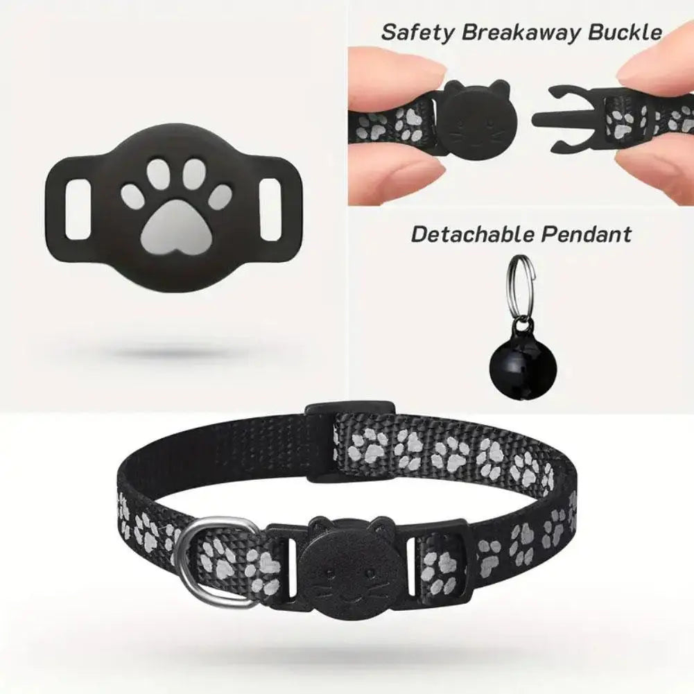 Collier de suivi GPS réfléchissant pour chat, dispositif de localisation pour animaux de compagnie, anti-perte, recherche de chaton, accessoires de suivi étanches