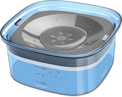 Gamelles flottantes pour chiens et chats, 2 L, anti-éclaboussures, grande capacité, pour petits, moyens et grands chiens.