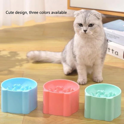 Gamelle anti-étouffement pour chien et chat, petit format, protection du cou, dispositif d'alimentation pour chat et chien, fournitures pour animaux de compagnie