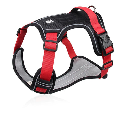 Harnais réfléchissant réglable pour chien de taille moyenne et grande, gilet d'entraînement en tissu Oxford militaire pour promener le chien, confortable et durable