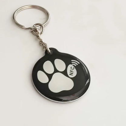 Médaille d'identification NFC pour chien, médaille d'identification intelligente NFC pour animaux de compagnie fabriquée par nos soins.