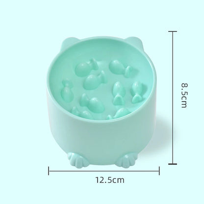 Gamelle anti-étouffement pour chien et chat, petit format, protection du cou, dispositif d'alimentation pour chat et chien, fournitures pour animaux de compagnie
