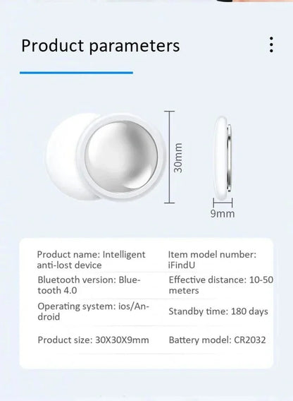 Mini système de suivi GPS 2025, application Find My Air Tag, localisateur Bluetooth intelligent, sac de recherche d'enfant, collier anti-perte pour animaux de compagnie avec traceur