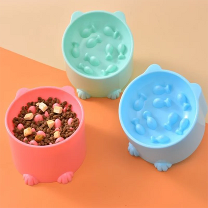 Gamelle anti-étouffement pour chien et chat, petit format, protection du cou, dispositif d'alimentation pour chat et chien, fournitures pour animaux de compagnie