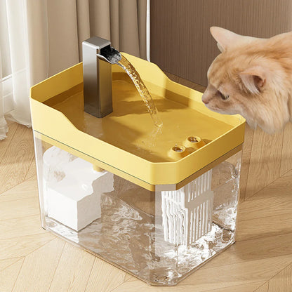 Fontaine à eau pour chat avec pompe silencieuse, distributeur de filtre à eau pour chien, fontaine USB anti-brûlure à sec pour animaux de compagnie, fontaine pour chat pour chats d'intérieur