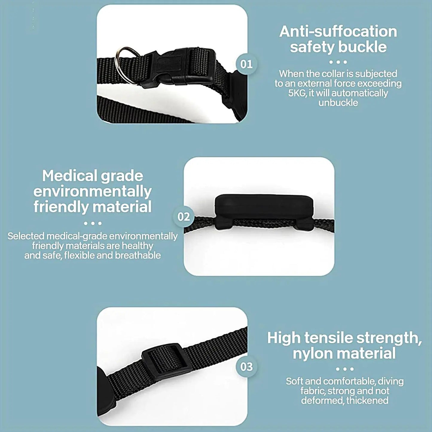 Collier GPS pour chats et chatons avec suivi, protection de sécurité, batterie longue durée, fournitures de localisation pour animaux de compagnie