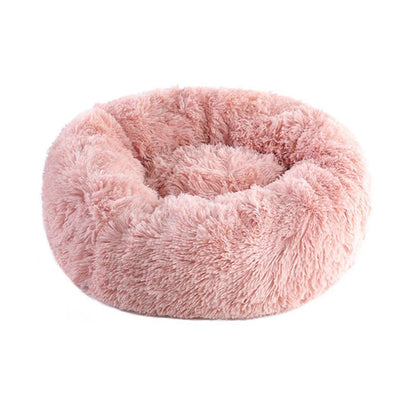 Kimpets Panier rond pour chat et chien, niche antidérapante pour l'hiver, chaud et moelleux, coussin pour chiot