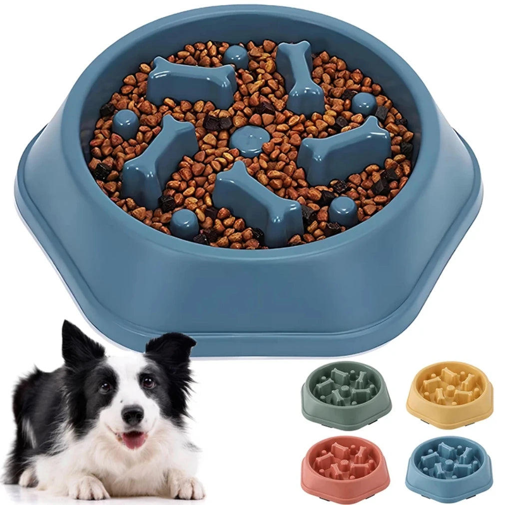 Gamelles à alimentation lente pour chiens, anti-étouffement, antidérapantes, pour petits et moyens chiens.