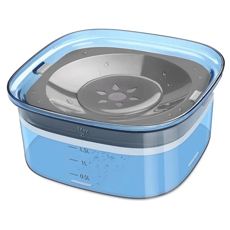 Gamelles flottantes pour chiens et chats, 2 L, anti-éclaboussures, grande capacité, pour petits, moyens et grands chiens.